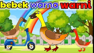 Bebek Warna Warni Dan Ayam Berkokok | Potong Bebek Angsa | Lagu Anak Anak