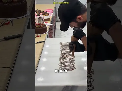 🍫🎂 Dikira Salah! Ternyata Teknik Rahasia Kue Jepang #Shorts