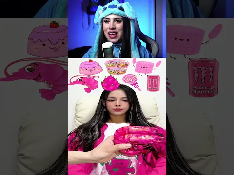 Comida rosa aleatória MUKBANG 🍜 IB@CuRe 구래