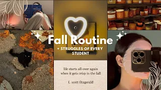 My Fall Routine🍂✨🎃 | Struggles Every Student Can Relate To