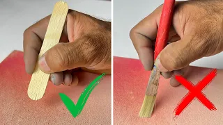 Dont Use Brush For Writing On Canvas