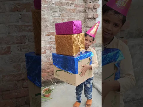 Chotu Ka Birthday Gifts 🤩💥 #shorts #freegiftinside