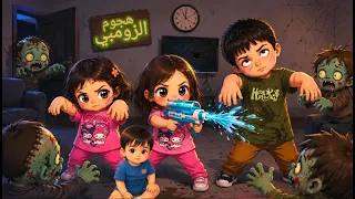 🚨تحذير 🧟‍♀️ انتشر مرض الزومبي! أصيب علاء وليان به وعشنا يوم كامل من الرعب والدواء العجيب أنقذهما