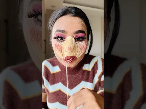 DIY Wool Skin Makeup Removal 😱 #crafteraditi #challenge #diy #craft #woolskinmakeup #shorts