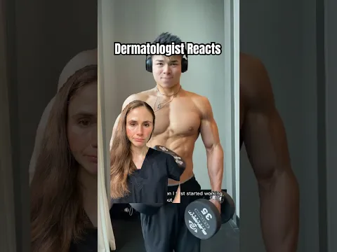 Dermatologist Reacts To Bodybuilder's Acne Advice #dermatologist