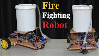 Fire Fighting Robot, Fire Fighting Robotic Car, New Electronics Project #science #shorts