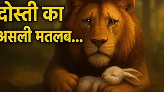 👉 "शेर और खरगोश की इमोशनल स्टोरी | दोस्ती की असली ताकत 🦁🐇
