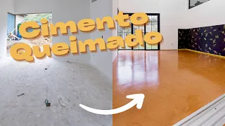 COMO FAZER CIMENTO QUEIMADO COLORIDO (Dá pra fazer em Cerâmica 😱)