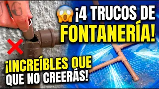 🤯 ¡NO CREERÁS¡ 4 trucos de plomeria que nunca vistes