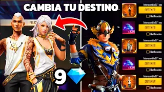 CONSIGUE PAQUETES RAYO DORADO Y AÑO DE LA FORTUNA EN EL EVENTO CAMBIA TU DESTINO FREE FIRE LATAM
