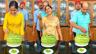 Who Will Get Lucky Watermelon Challenge 😂🍉