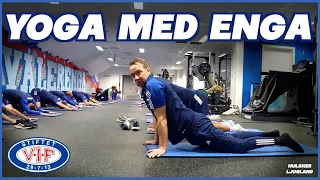 Bernt tar tempen: Yoga med Vålerenga