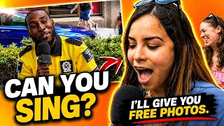 I Asked 3 Strangers to Sing… Then Gave Them Free Photos! 🎤📸