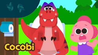 O Cocô de Tiranossauro Rex🦖O T-Rex está Constipado! Músicas Infantis | Kids Song | Olá Cocobi