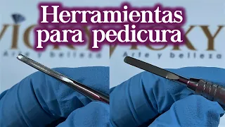 que HERRAMIENTAS usar en una PEDICURA profunda - arte y belleza vicky