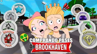 Comprando🤑💸todos los pases de BROOKHAVEN🤑😱 con @MiaPlumonees