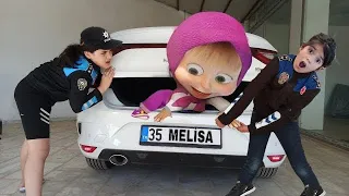 NİSA ARABAYA BİNME MAŞA BAGAJDA KİLİTLİ KALDIK !! دي دي ميدو - لولو | قناة وناسة