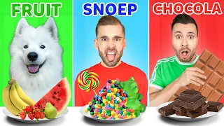 WIE HET LANGST 1 SOORT VOEDSEL BLIJFT ETEN WINT! *Challenge* Met Rutger & Paco
