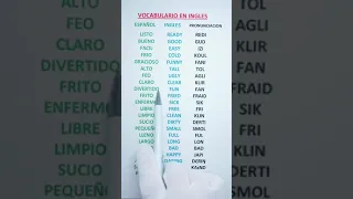 APRENDE A PRONUNCIAR EN INGLES ESTAS PALABRAS MUY FACILMENTE #shorts