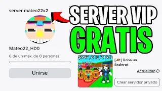 🤑 CONSIGUE un SERVIDOR PRIVADO GRATIS YA en ROBLOX ✅ SERVIDOR PRIVADO de STEAL A BRAINROT GRATIS