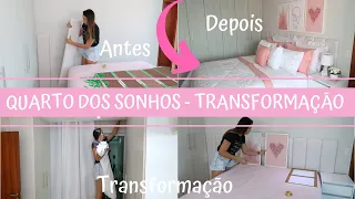 O quarto mais lindo que já tive 😍Transformei meu quarto sem reforma | Tudo pronto e supreendente