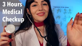 ASMR 3 HOURS Medical Check Up Compilation (Close up Medical Personal Attention)