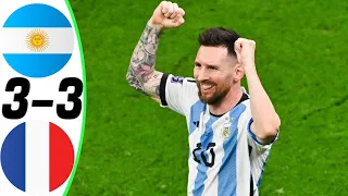 Argentina vs France 3-3 - When Leo Messi Scored a Penalty Goal and Won Trophy 🏆 🥇