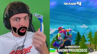 every time i die in fortnite i shave something... (not good...)