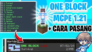 TERBARU! Map One Block Minecraft MCPE 1.21 - CARA PASANG MAP ONE BLOCK MCPE 1.21!!