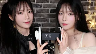 ASMR 깊고 자극적인 쌍둥이들의 귀청소 대결(취향고르기) Twin Ear Cleaning contest (Deep and Closer)