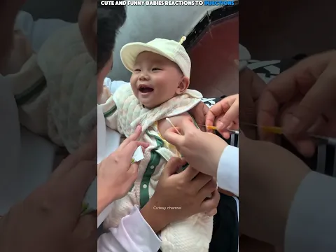 Cute And Funny Baby Reaction To Injection 🥰