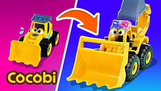 Buldozer Berubah! Kalahkan Mobil Jahat!🤩🚜 | Mobil Mainan Anak | Cocobi
