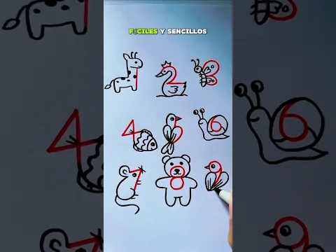 Dibujos con números #dibujo
