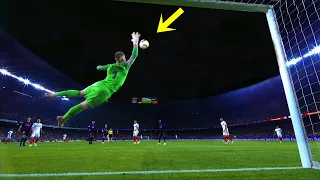 IMPOSSIBLE Goalkeeper Saves in Football