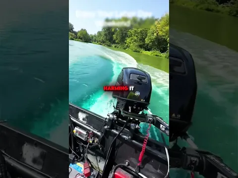 This guy pours strange liquid in to his lake😨