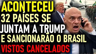 URGENTE: TRUMP BOTOU LULA E MORAES DE QUATRO, REVOGOU VISTOS, VAI DESLIGAR GPS E BLOQUEAR SATÉLITES