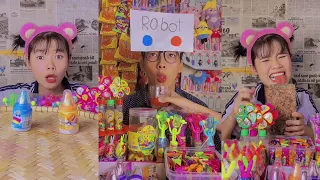 Mẹt bánh kẹo khổng lồ | Robot chú Tư 🤖 | Ăn Vặt Chú Tư #anvattuoitho #anvatchutu 