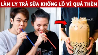Quá Thèm Trà Sữa, Tụi Mình Đã Làm Ly Trà Sữa Khổng Lồ | Oops Banana Vlog 279