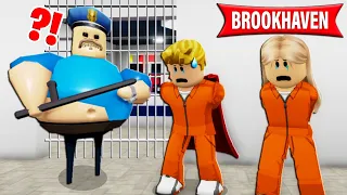 AUSBRUCH aus BARRY'S GEFÄNGNIS in BROOKHAVEN! (Roblox Brookhaven 🏡RP | Story Deutsch)