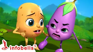 உருளைக்கிழங்கு செல்ல குட்டியின் விளையாட்டு | Tamil Rhymes for Children | Infobells