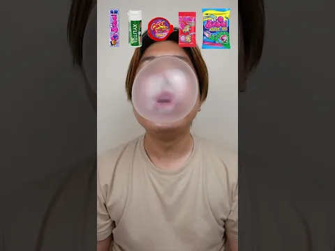 MAKAN BERBAGAI MACAM PERMEN KARET #asmr #shorts #bubblegum