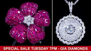 SPECIAL MOTHER"S DAY SALE SALE SALE 40%OFF - TUESDAY SPECIAL 05/02/23-Burma Ruby,Emerald,Diamond