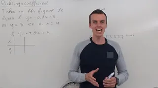 Richtingscoëfficiënt (HAVO wiskunde A & VWO wiskunde A/C)