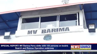 SPECIAL REPORT: MV Barima Ferry sinks with 133 persons on board; Search & Rescue Operation underway
