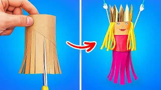 🧚 Wow! 😍 Fairy Made Me An Amazing Princess Doll From Just A Toilet Roll! 👑