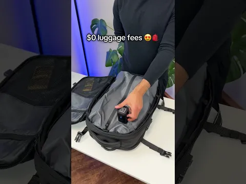 Would you pay the fee OR travel for free with our Carry On Backpack?✈️😭