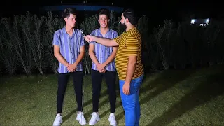 شوفوا المذيع شلون انصدم بالتوأم حسن وحسين 😂