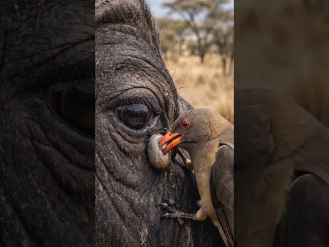 This Tiny Bird Removes Giant Ticks From Buffalo 😳