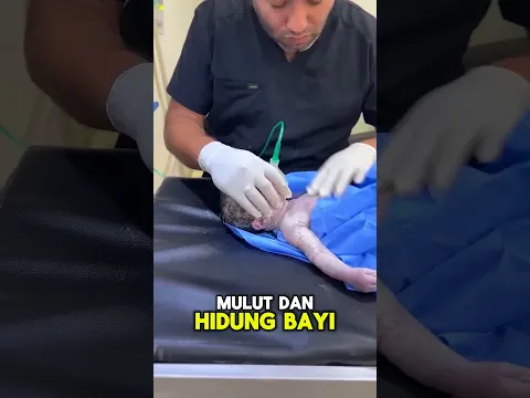 bayi ini kembali bernafas berkat sang dokter 😲
