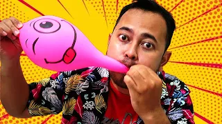PAPA NGOS-NGOSAN TIUP BALON 🎈🤣 PAPA Ketiduran adik JELLY Beli ES KRIM sendiri 😲